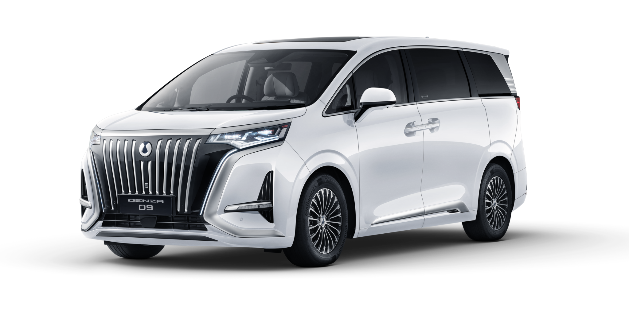 Actual DENZA D9 in Arctic White, from supplied Malaysia sales brochure